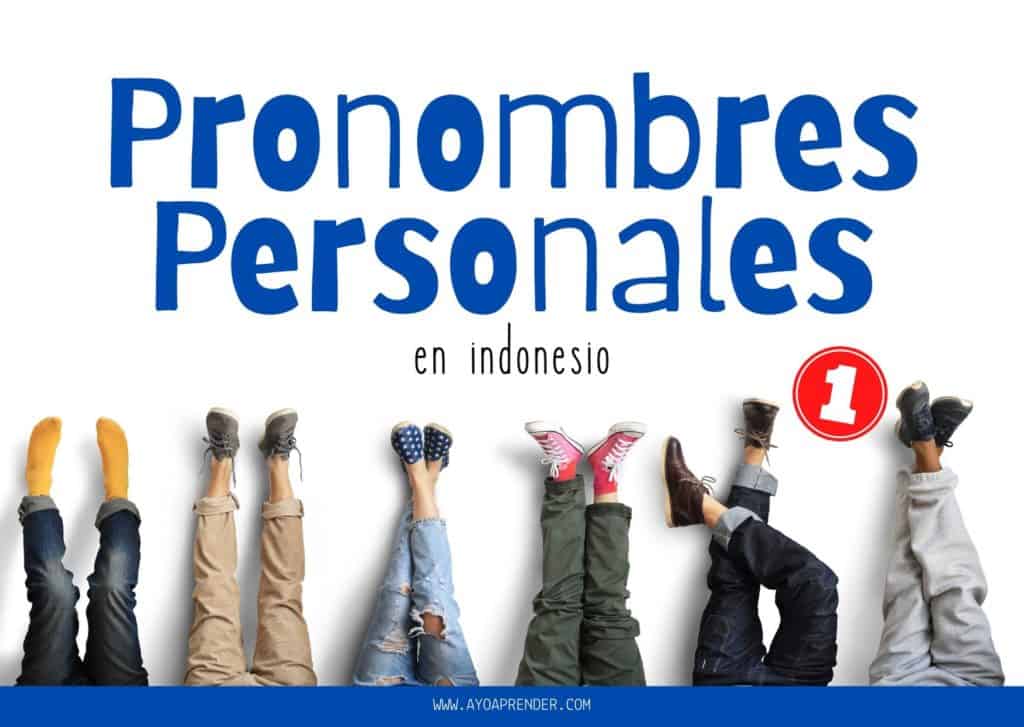 Pronombres personales en indonesio